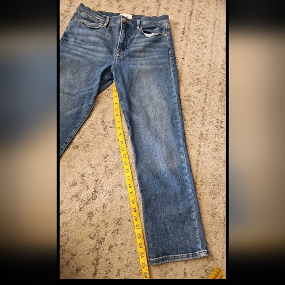 Frame Womens Medium Wash Le High Straight Leg Premium Stretch Jean 31 - Picture 15 of 15